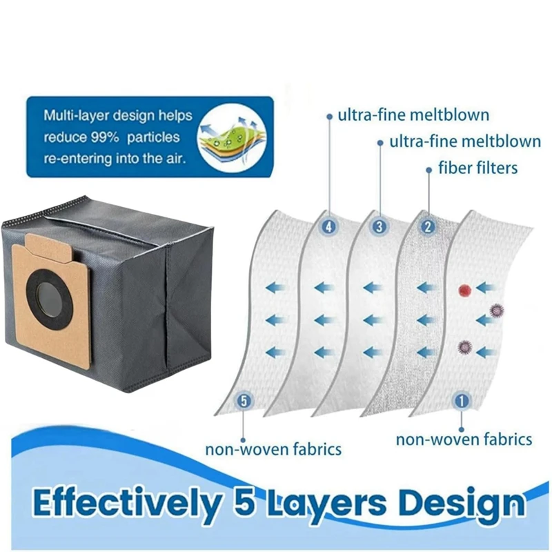 ل Eufy X10 Pro Omni Cleaner جهاز آلي لتنظيف الأتربة ممسحة القماش منصات أكياس الغبار الملحقات