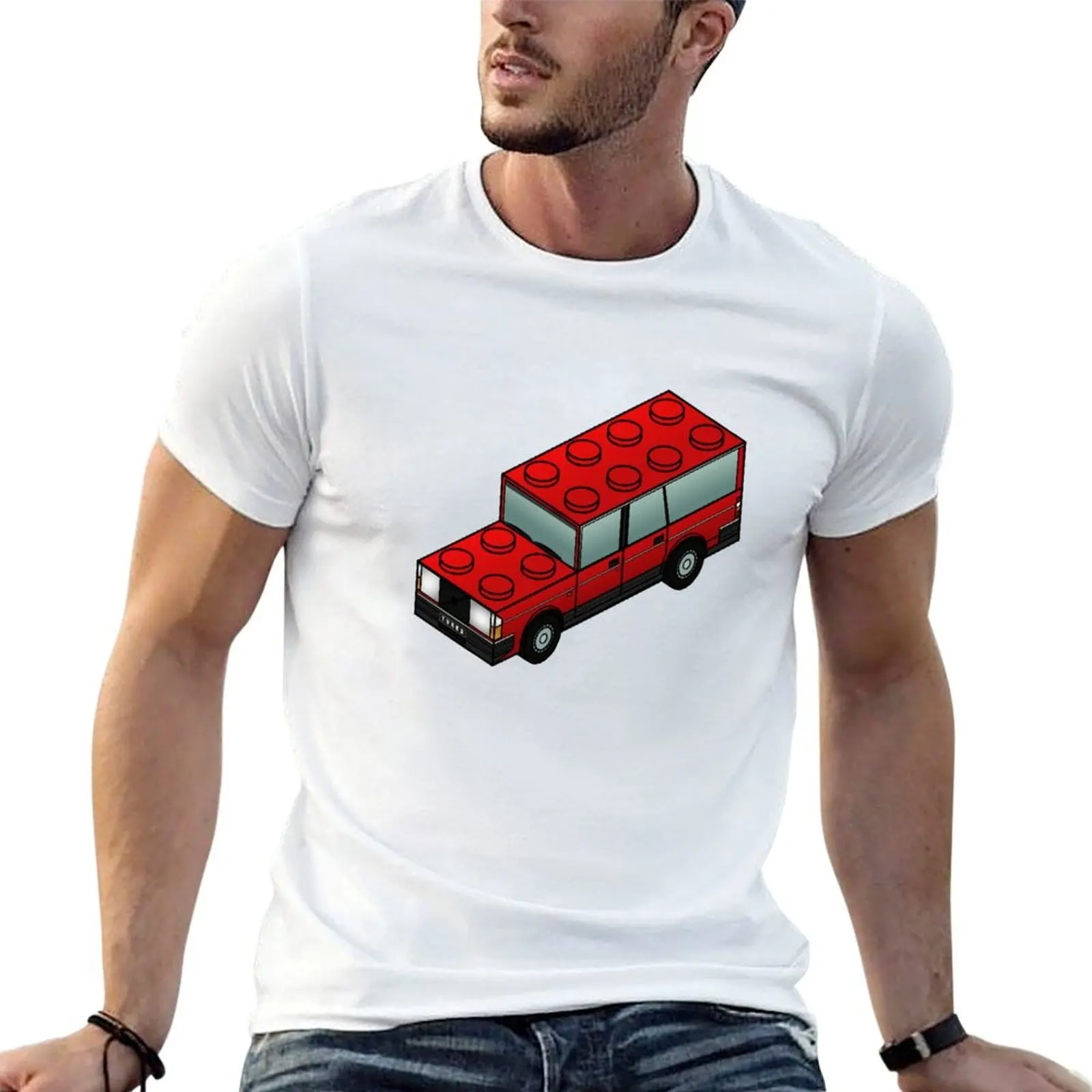 

turbobrick wagon - red vector T-Shirt black cotton t-shirt plain for man package g man t shirts for men T-Shirt
