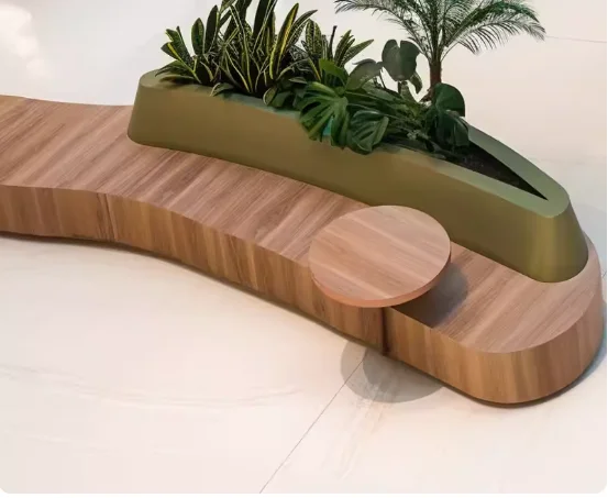 Shopping Mall Lounge Oval Bench Island Bench Waiting Area Rest Bench Folding Bench Combination Planter Landscape Bench