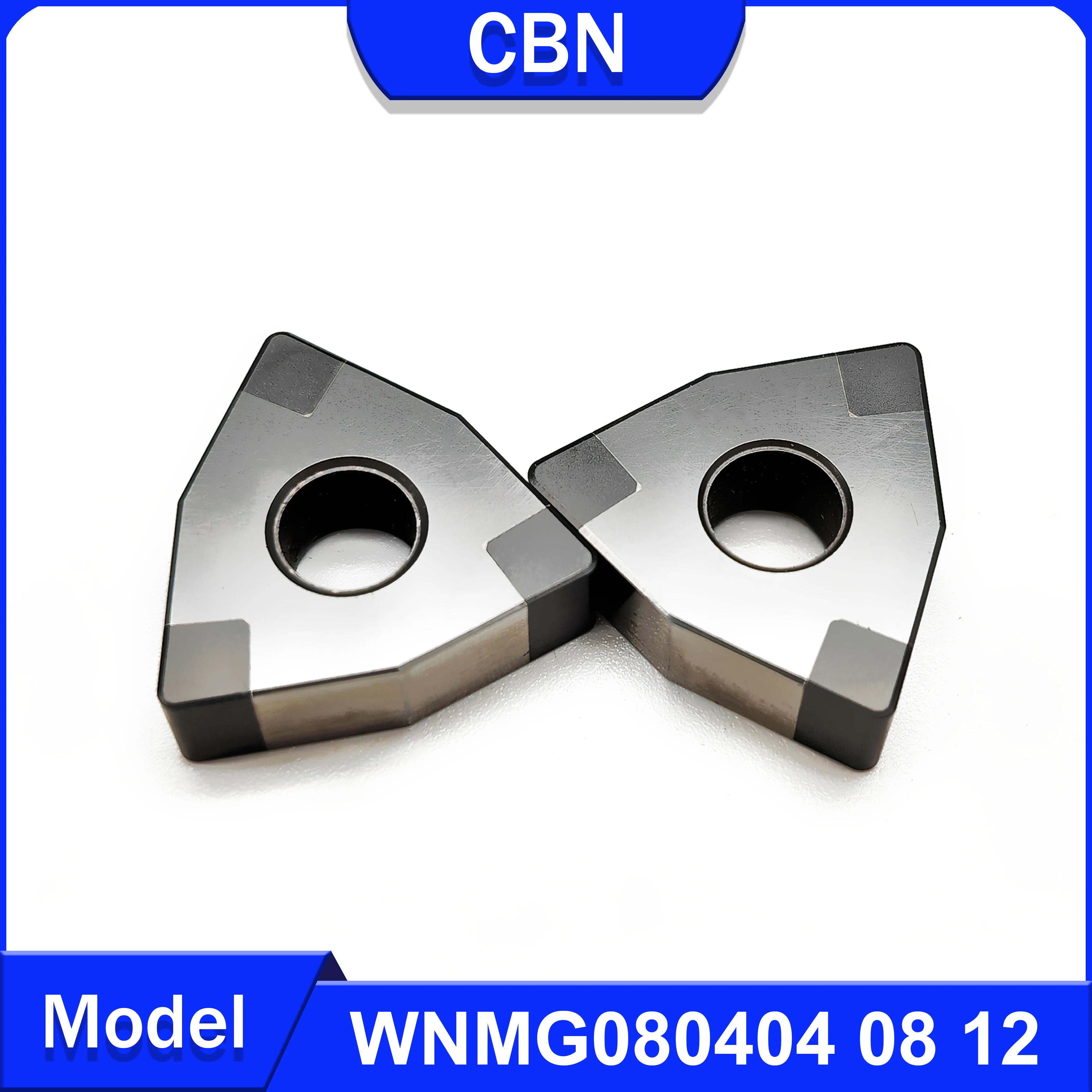 Ferramenta de Torneamento de Aço Duro e Ferro Fundido Outros Materiais de Alta Dureza Ferramenta de Processamento Wnmg080404 Wnmg080408 Wnmg080412 Cbn