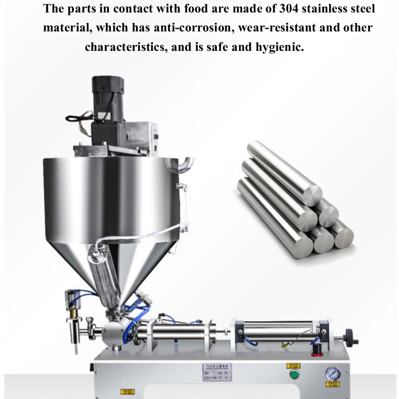 

Single Nozzle Paste Filling Machine 5-5000ml Quantitative Heating Stirring Type Filling Machine For Creamy Cosmetics And Soybean