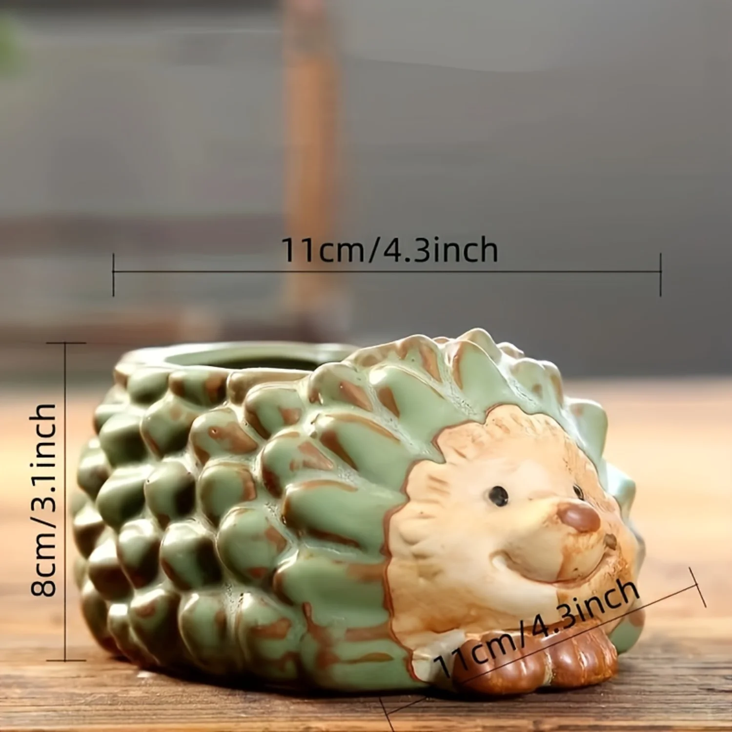 4pcs/ Set, K-Glaze Cartoon Animal Succulent Planters, Contemporary Ceramic Flower Pots,  Garden Decor, 4.3-Inch Custom Pack Pots