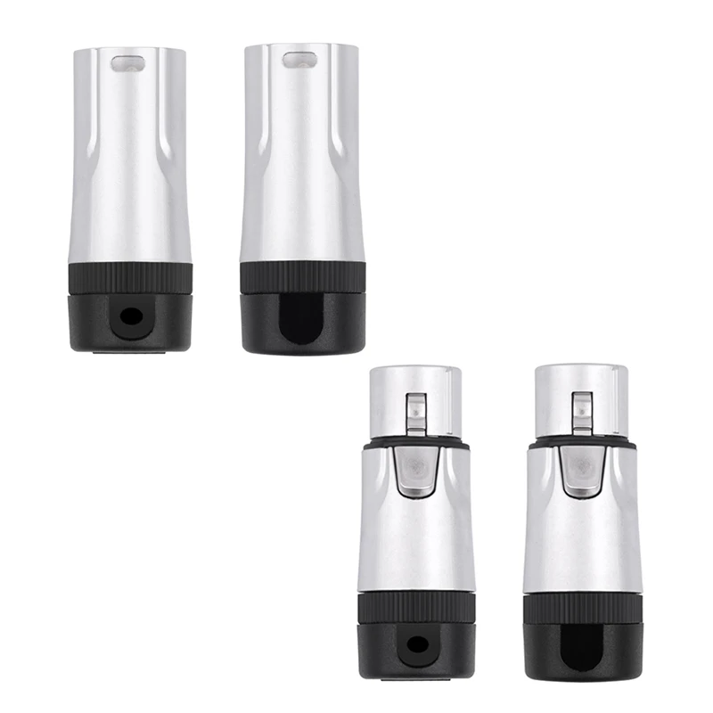 محول لحام الميكروفون XLR ، 3Pin مطلي بالذهب ، موصل لحام ذكر ، قابل للتعديل ، زاوية قائمة 90 درجة ، قابس صوت XLR