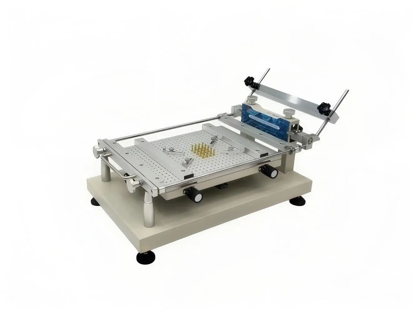ITECHT PTR-C300 Manual Frameless PCB Stencil Printing Machine for SMD SMT Solder Paste Application and Board Assembly