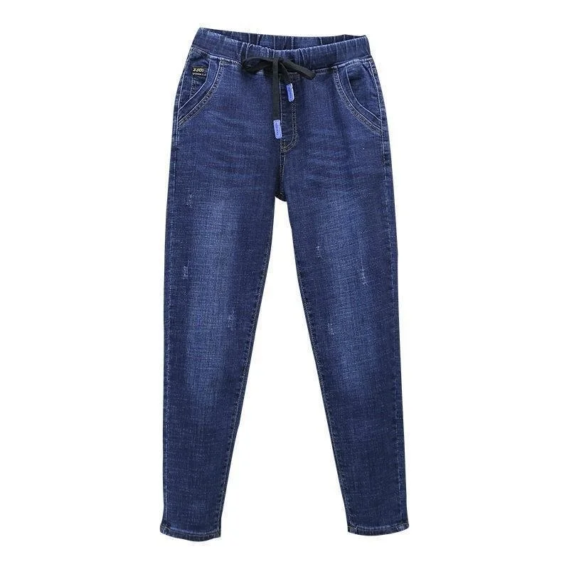 Women Jeans S-5XL Spring Autumn Casual Stretch High Waist Denim Pants Ladies Vintage Harem Trousers Vaqueros Mujer