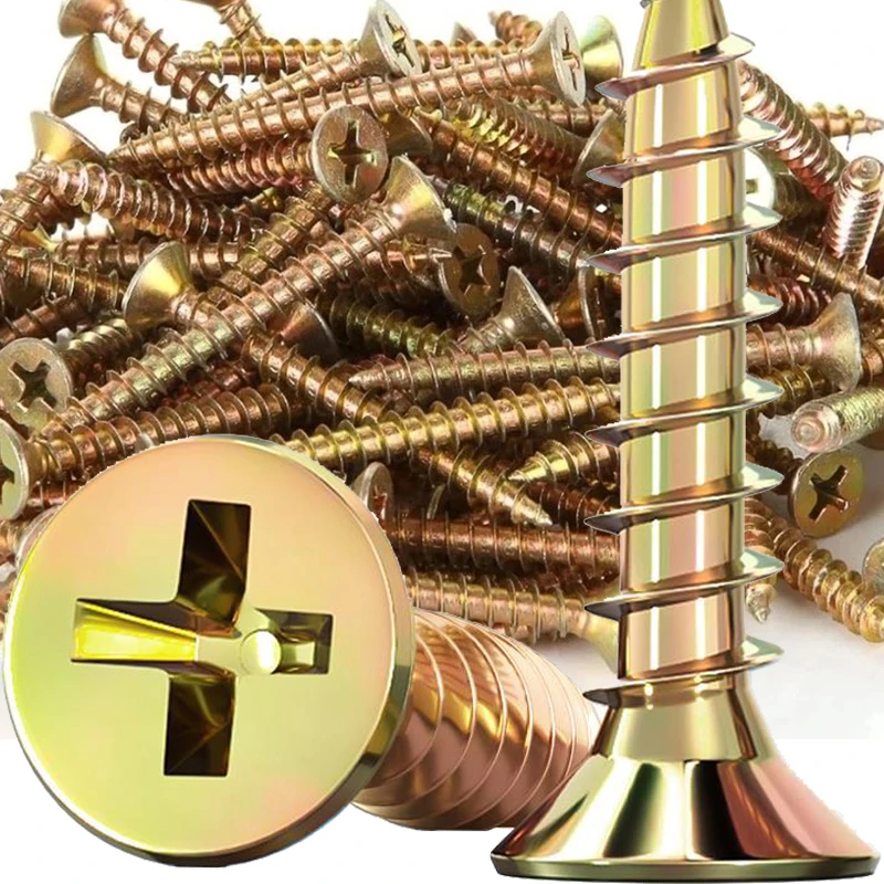 

Винт с потайной головкой Phillips, гипсокартон, ДВП, деревянная доска, саморезы, крепежные детали, сверлильные винты с оцинковым покрытием