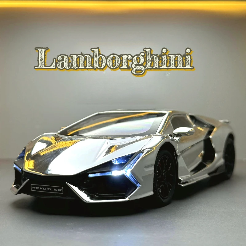 

1:24 Revuelto спрей гальваническая версия спортивный автомобиль воина со звуковым эффектом коллекция моделей дисплей подарки Bobo kino магазин