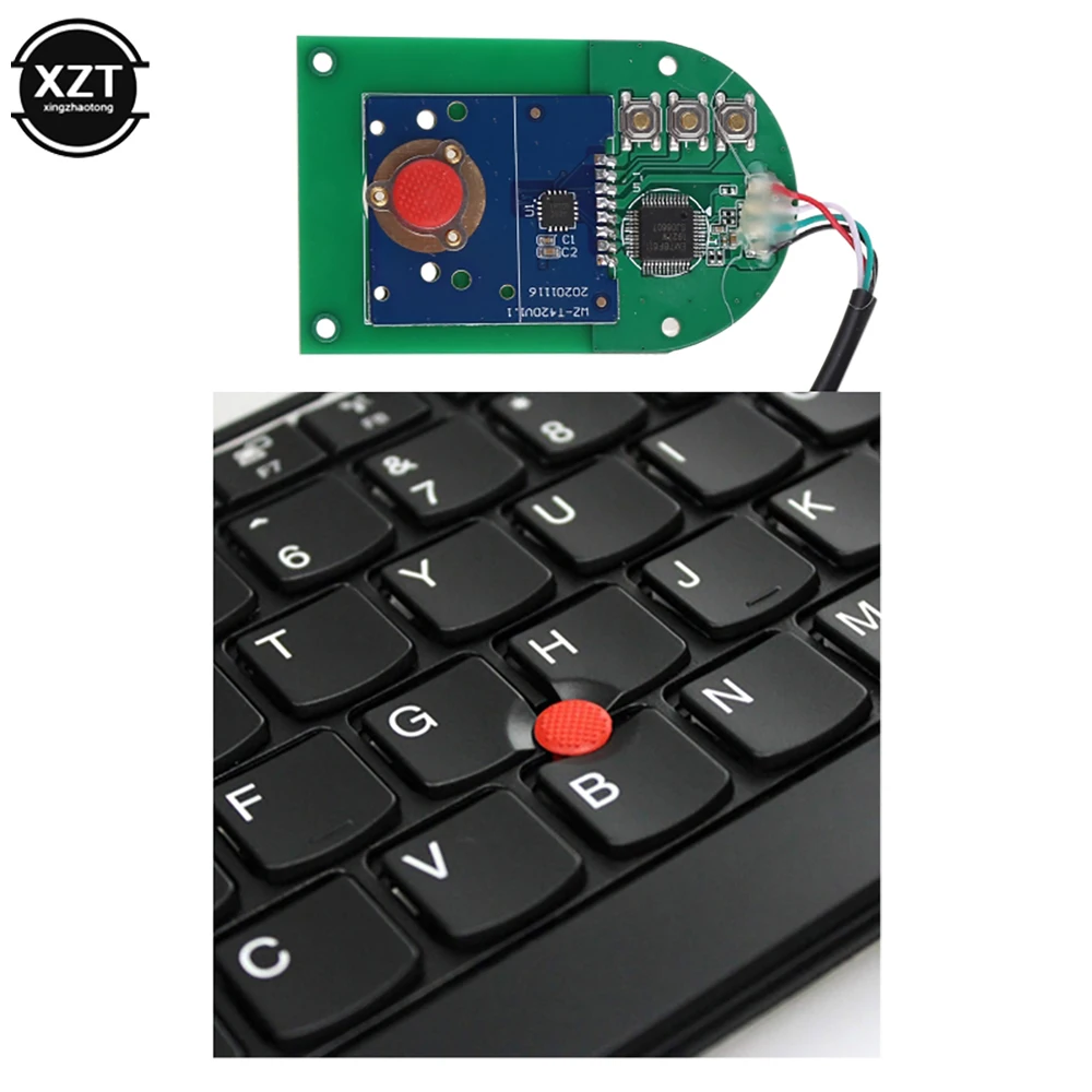 Laptop Nipple Rubber Mouse Pointer Cap for IBM Thinkpad Little TrackPoint Red Cap for Lenovo Keyboard Track Stick Guide with USB