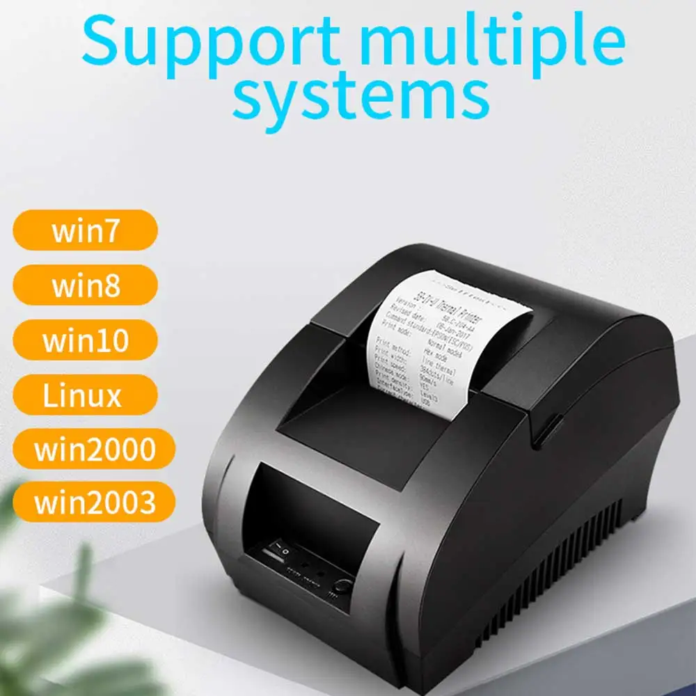 HZTZ 5890K 58mm Thermal Printer 58mm USB Thermal Receipt Printer usb POS System Supermarket HZ-5890K