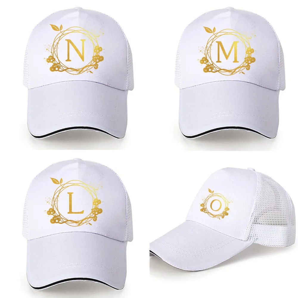 Male Hip Hop Caps Golf Tennis Cap Women Baseball Hats Outdoor Running UV Protection Mesh Sun Hat Dad Snapback Hat Wreath Series