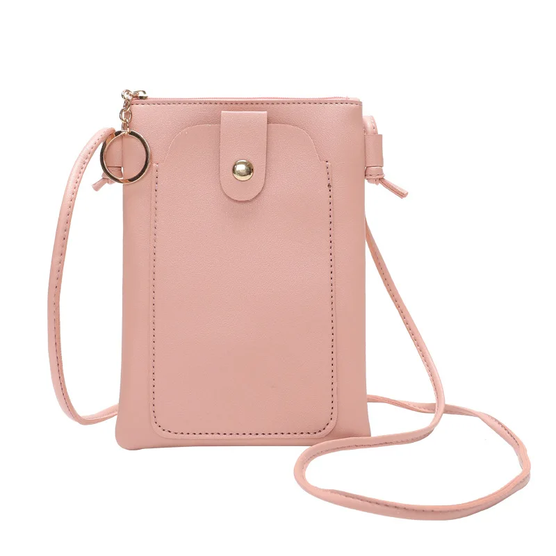 Bolsa de celular crossbody de ombro único para mulheres, mini bolsa versátil, chave de cartão, bolsa mensageiro, moda