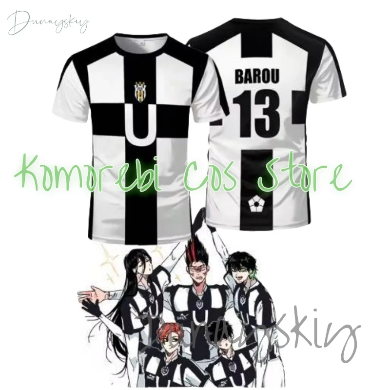 

Anime Blue Cosplay Shirt Lock 3D Print T-Shirts Men Women Streetwear Fashion Jersey Short Sleeve T Shirt Tees Tops Man Clothing