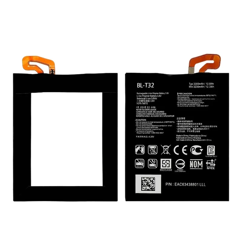 New Endurable 3.8V 3230mAh Mobile Battery BL-T32 For LG G6 G600 VS988 LS993 H872 US997 BL T32 Lithium Polymer Accumulator
