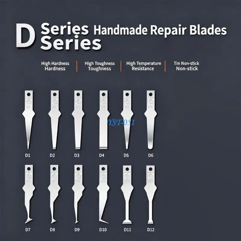 E15A Advanced Mobile Device PCB Repair With Special Glues Removal Tool Strong Steel Accuracy Glues Removal Instrument