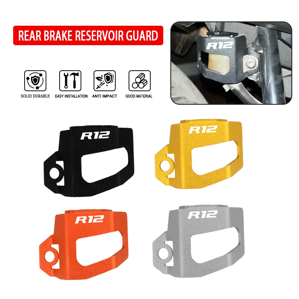 

2025 2026 Motorcycle Accessories For BMW R12 R 12 NineT R12S R 12S 2024 Rear Brake Fluid Reservoir Cover Guard Cap Protector