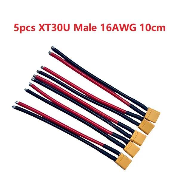XT30U XT30 Stecker und Buchse mit 100 mm 16 AWG Drahtkabel für QuadcopterRC Starrflügel-Lipo-Akku FPV-Drohnenladegerät