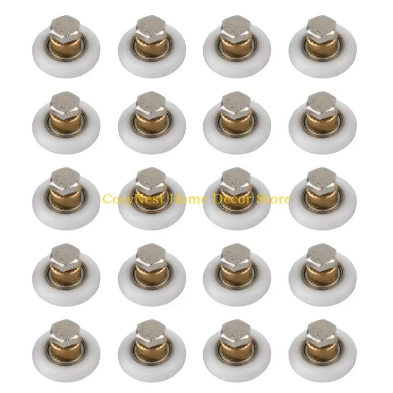 

92MF Pack Of 20 Adjustable Shower Door Rollers Shower Glass Door Wheel Simple Install for Easy glides Use In Home Renovations