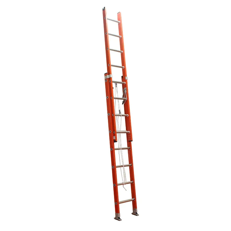 Heavy duty fiberglass folding combination step extension ladder