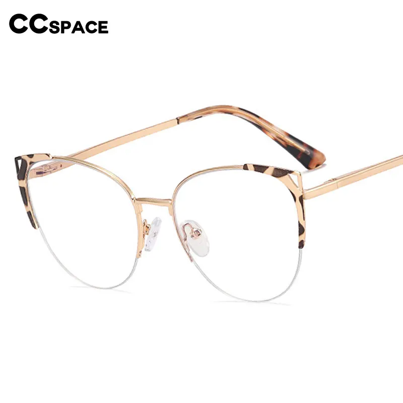 55263 Vintage Cat Eye Brille Rahmen Frauen Metall Brillen Klare Optische Brillen Transparente Linse Spektakel Gafas