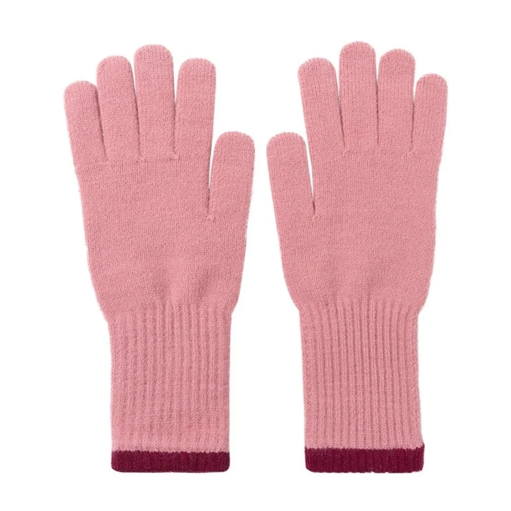 Long Design Knit Gloves Finger Opening Design Warm Full Finger Gloves Cycling Thermal Stretch Yarn Thermal Gloves For Women