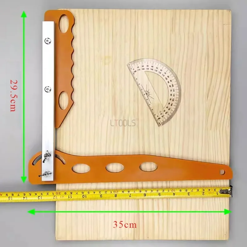 Règle d'angle de réglage multifonctionnelle, outil de mesure spécial nécessaire pour un marquage précis, le positionnement et la coupe de la menuiserie