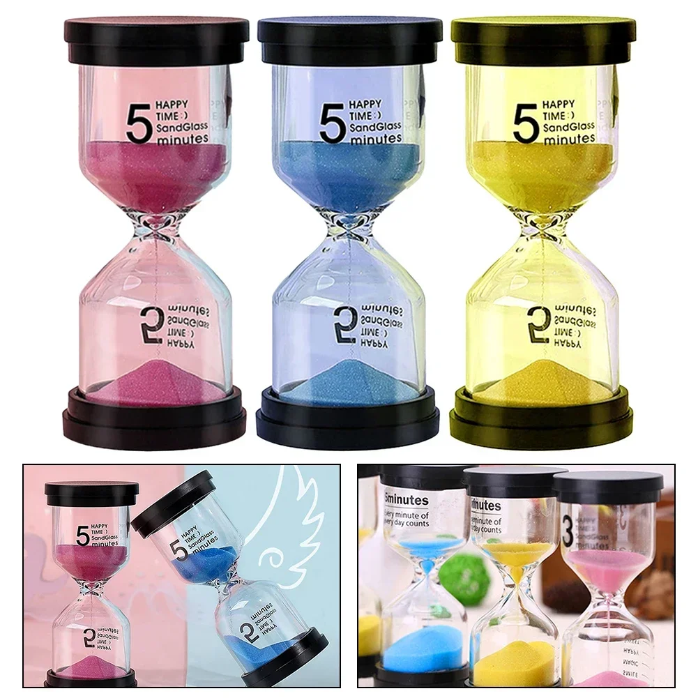 5 Minutes Colorful Hourglass Sandglass Children KidGift Toy Sand Timer Hour Glass Home Decoration Sand ClockKid Timer Learning