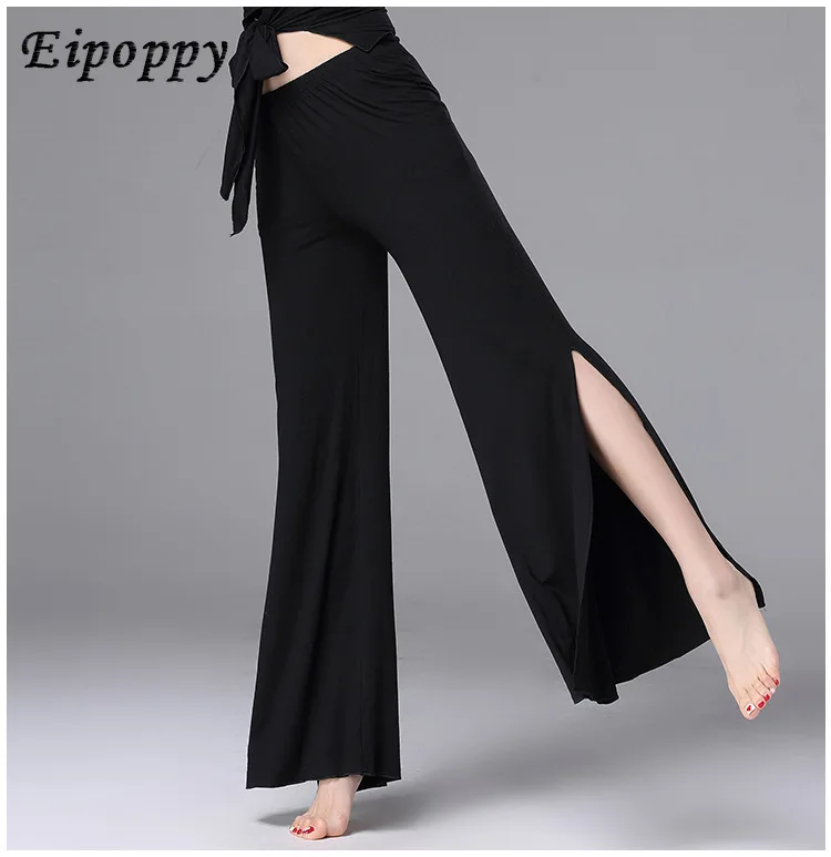 Belly Practice Clothing Modal Slit Pants Performance Modern Dance Practice Beginner