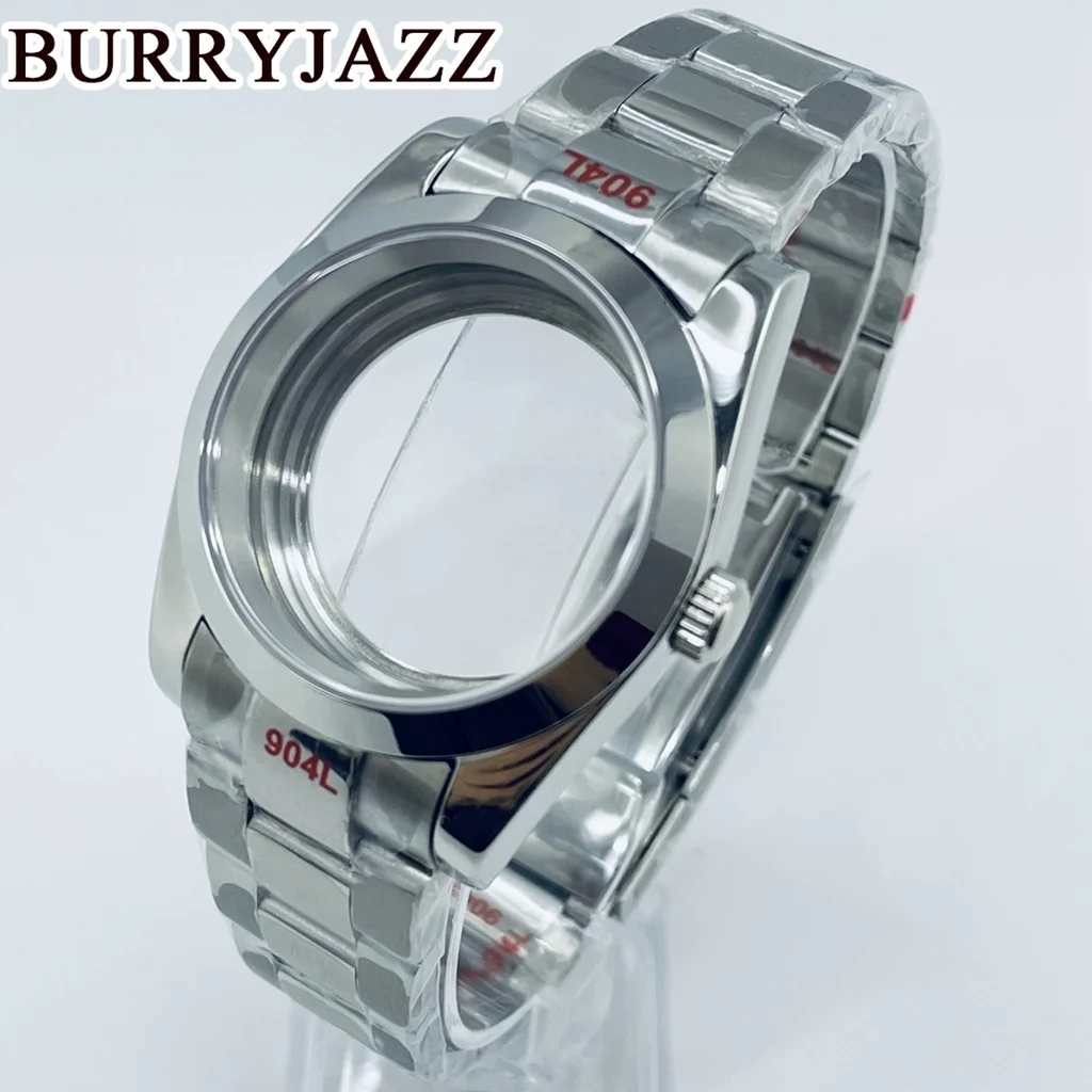 

Часы из нержавеющей стали BURRYJAZZ, серебристые, 36 мм, 40 мм, водостойкие, с сапфировым стеклом, подходит для NH34, NH35, NH36, PT5000, ETA 2824