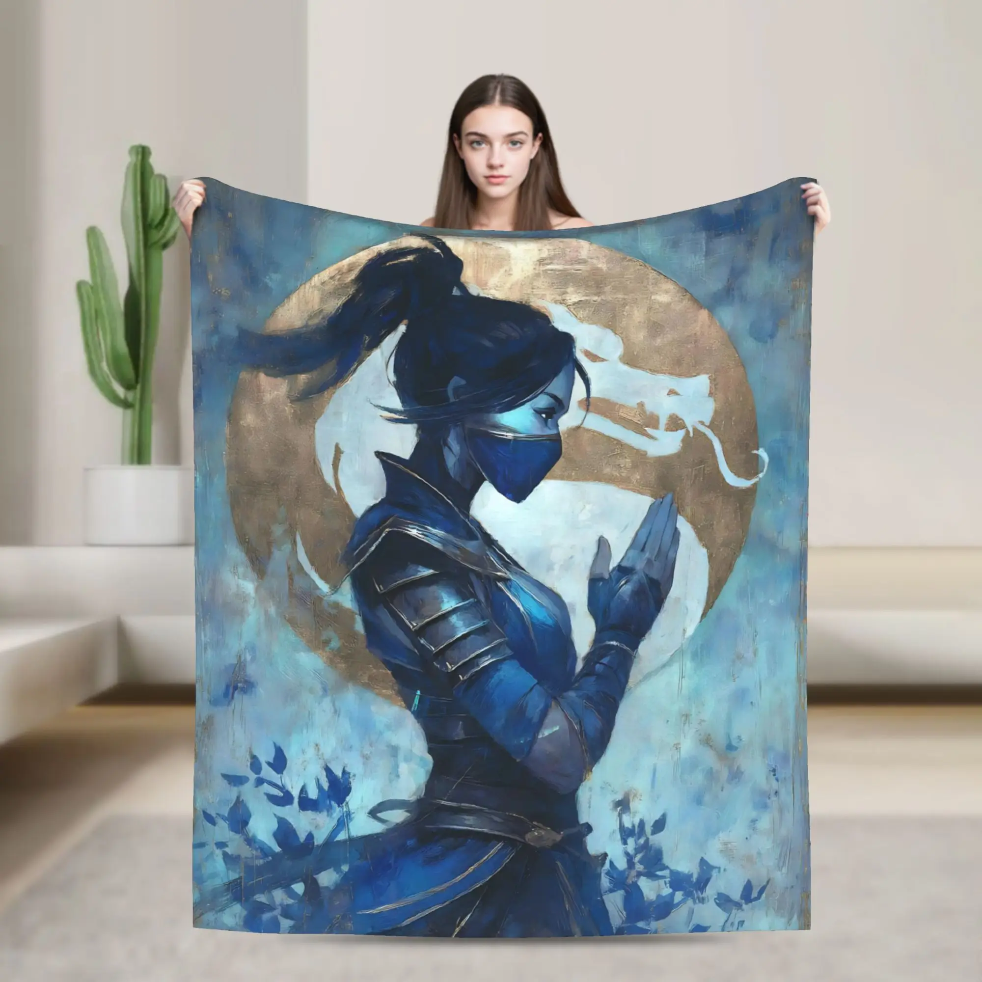 Mortal Kombat II Moive 2026 Printed Blanket For Men Women Warm Cozy Fluffy  Throw Blankets for Bed 50x60 Inches Multi-size