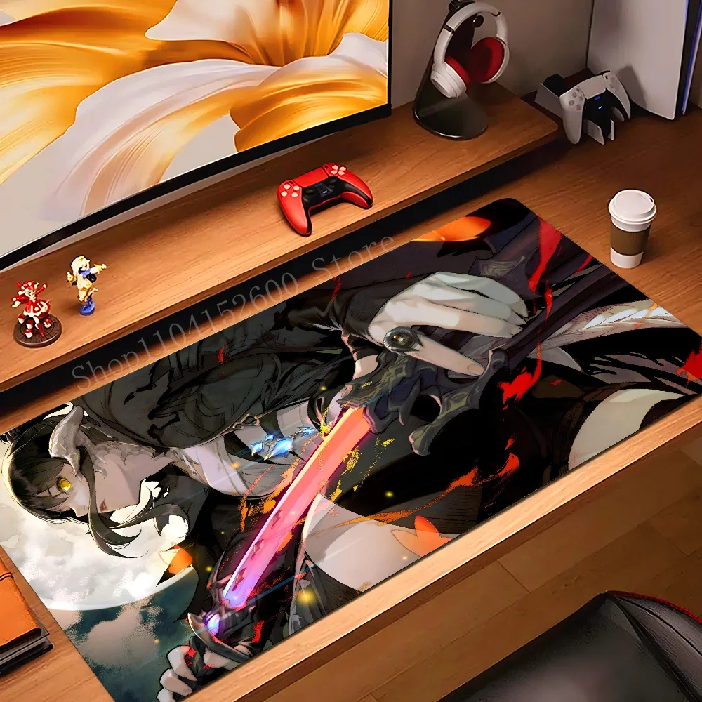 

cool anime girl Mousepad Mouse Mat Desk Mat With Pad Gaming Accessories Prime Gaming XXL Keyboard Pad