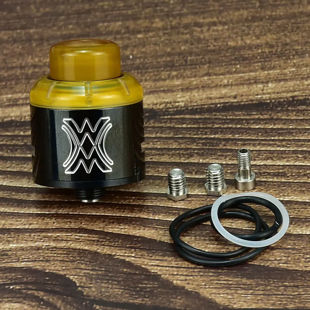 WOLFCOOLVAPE Elthunder Vape Pen Kit RDA Brass Mechanical Mod 24mm 316SS Atomizer Tank for 18650 Battery Cloud Chasing