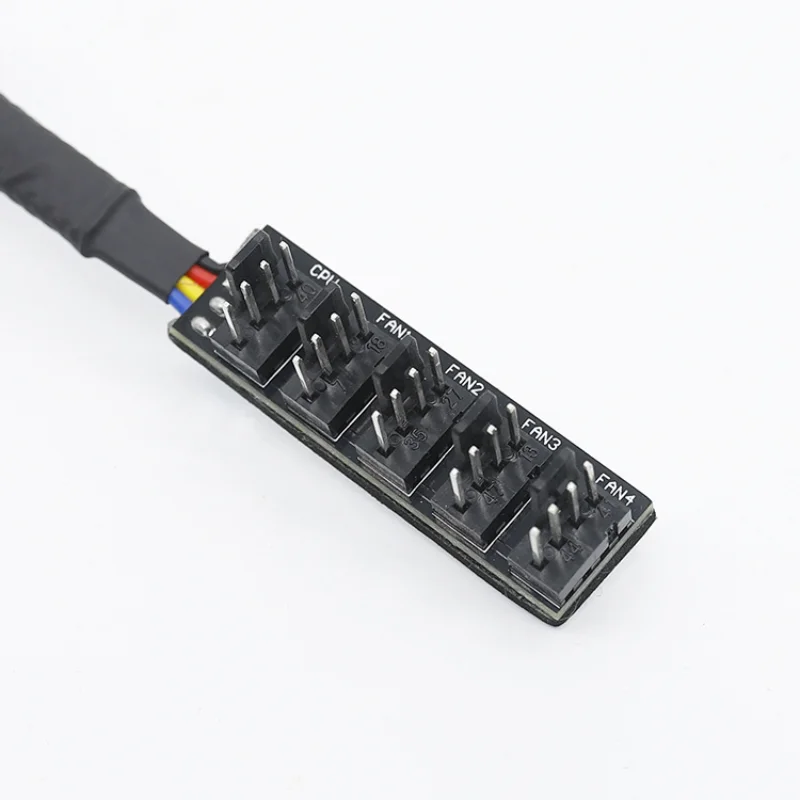 40cm 1 To 5 4-pins PWM Fan CPU Hub Computer PC Case Chasis Cooler Power Extension Cable Splitter Adapter Controller