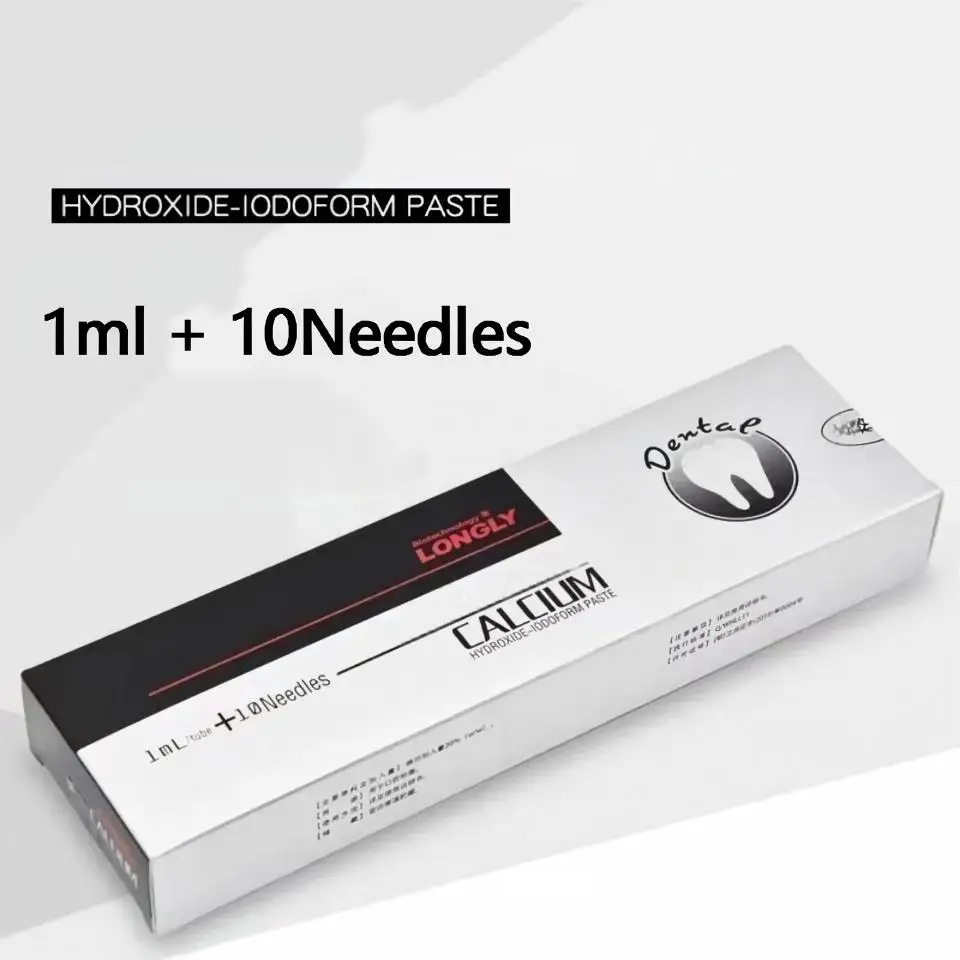 Dental Pex Root Canal Filling Material Calcium Hydroxide Dental Product 1ml/box With Disposable Needle 10pcs