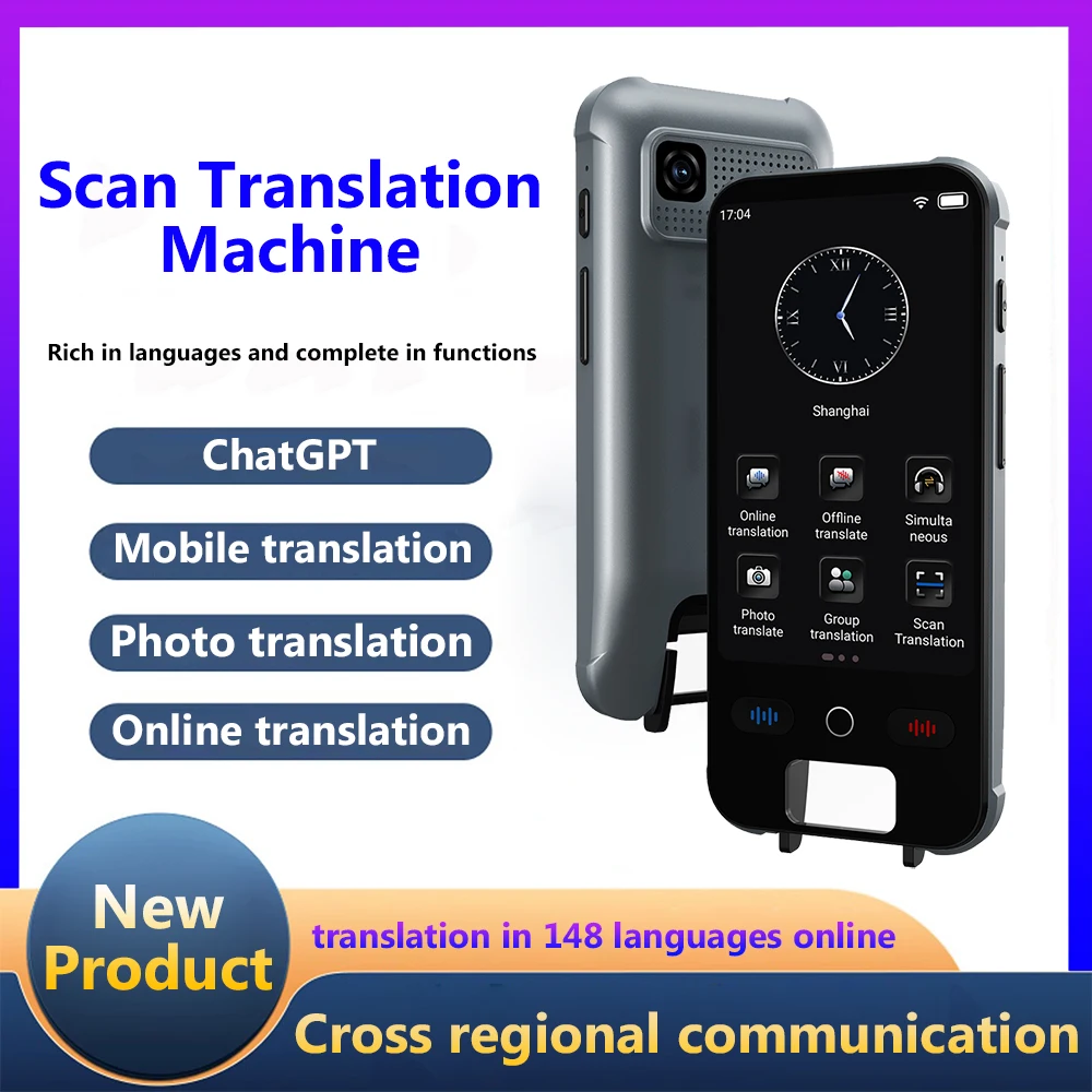 

Scan Translation Machine Support 148 Language Translator Device AI Translator With ChatGPT Translator Mobile Translation Tourism