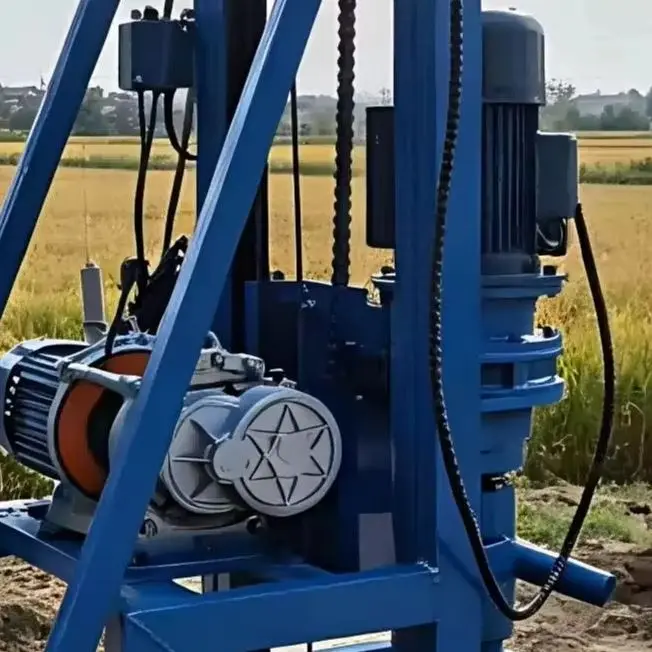 Customized Light weight Handheld  Water Well Drilling Rig Portable Mini 100m Household Drilling Machine