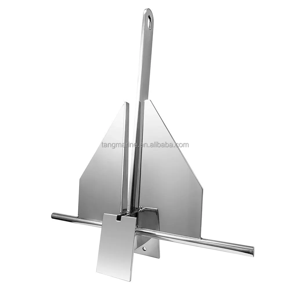 

STLF 316 Mirror Polished Stainless Steel Danforth Anchor for Boats Marine Hardware Product