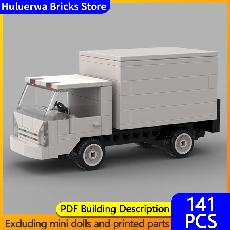 

Модель городской автомобиль MOC, строительные кирпичи, коробка, грузовик с рабочим подъемником, модульная технология, детские праздничные подарки, сборка игрушек, костюм