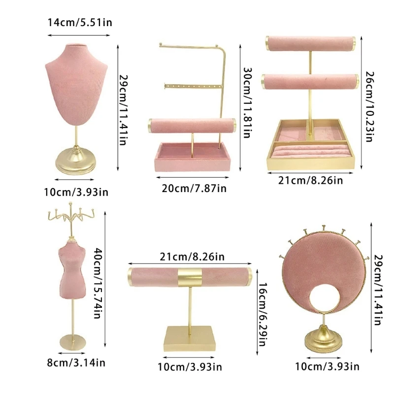 منزل غرفة نوم المجوهرات تنظيم أرفف عرض لمختلف الملحقات