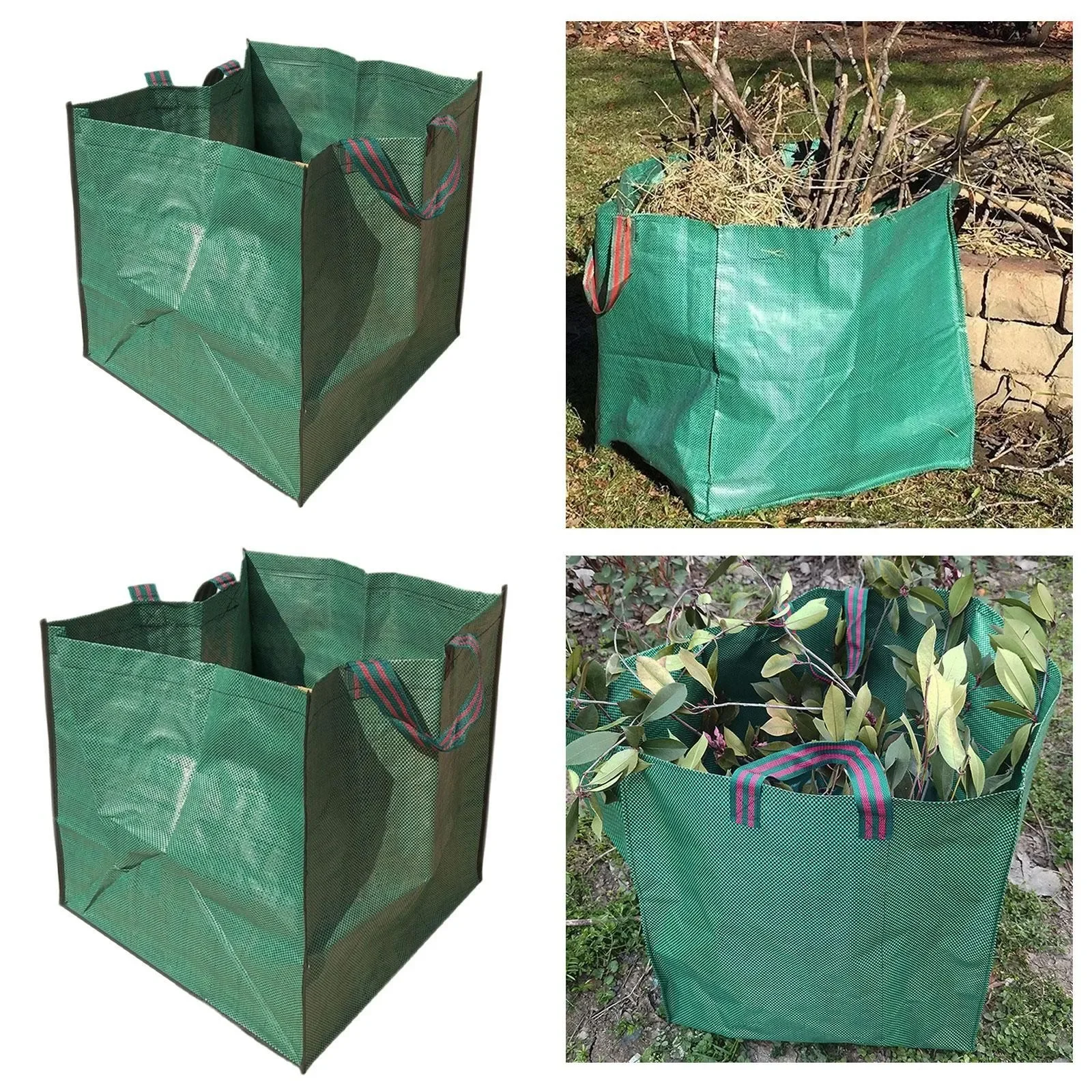 Garden Leaf Bag Yard Waste Bags Waterproof Organizer Garden Waste Bag Reusable