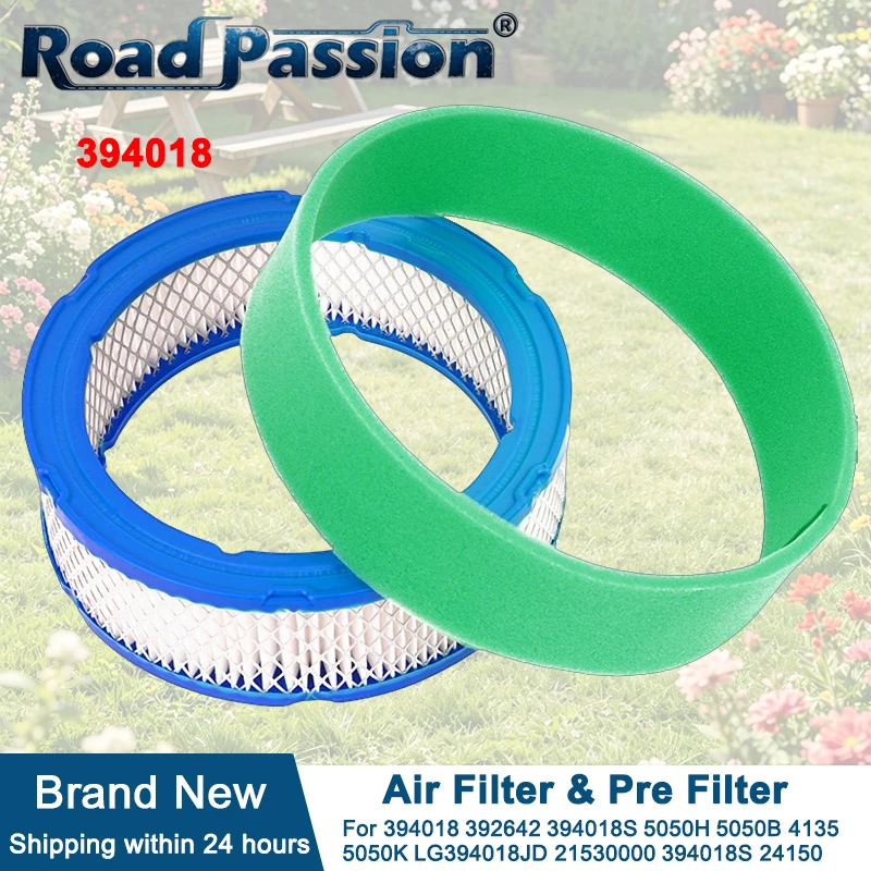 

Air Filter & Pre Filter for 394018 392642 394018S 272490S 421400 4135 5050 5050B 5050H 5050K Lawn Mower 290400 290700 294400