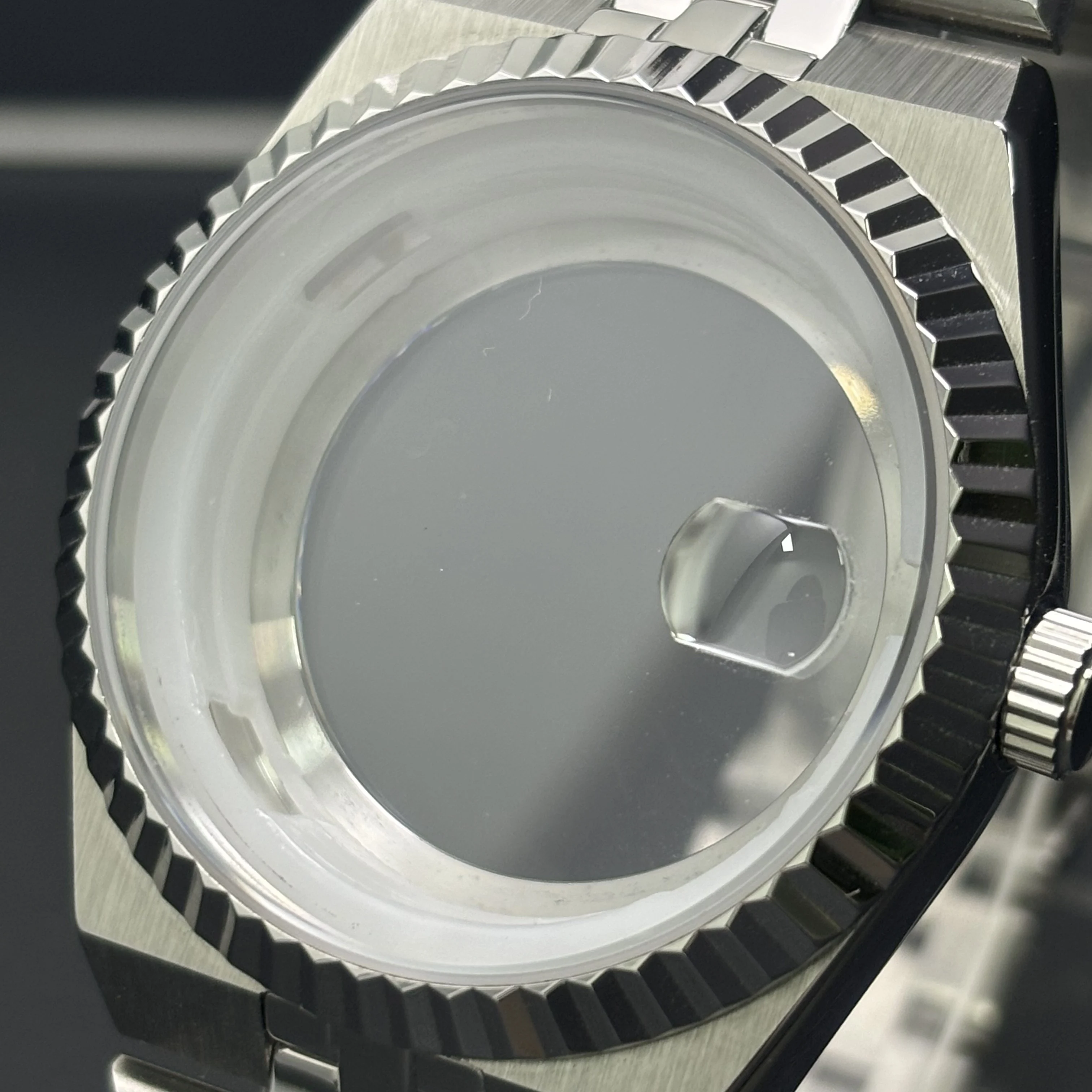 2025 جديد الرجال اليوبيل NH35 ساعة الطلب مع قرص العسل عزر الطلب NH35 حركة ساعة معدنية حالة الاتصال الهاتفي