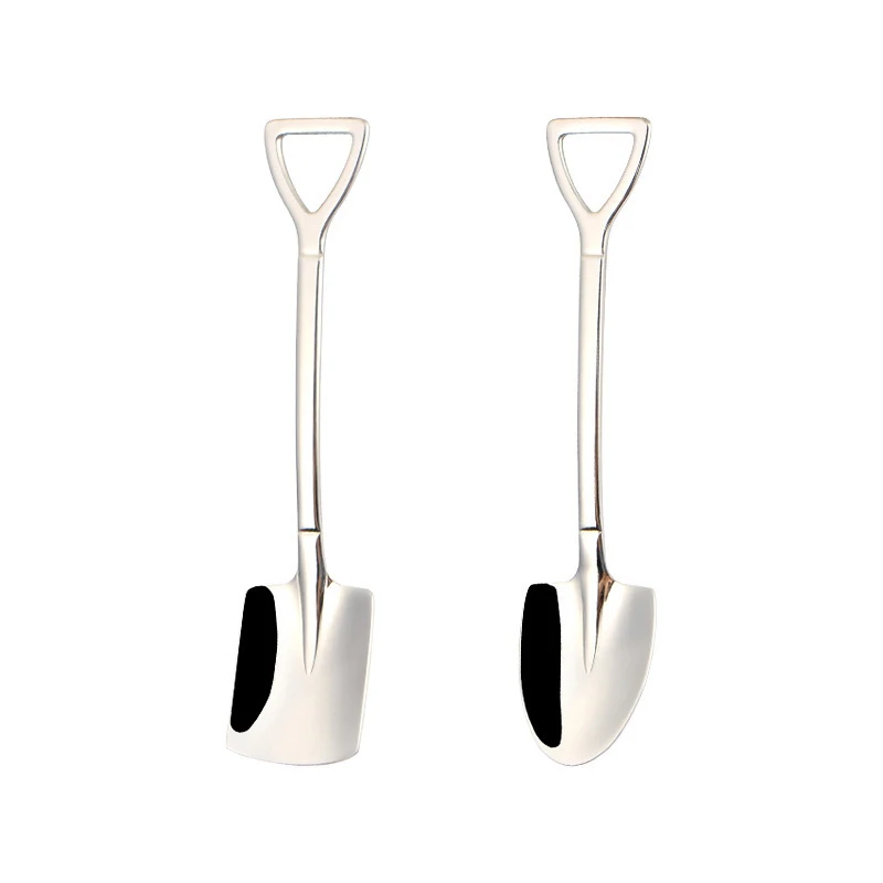 1/2 قطعة مجرفة من الفولاذ المقاوم للصدأ على شكل ملعقة أداة الحلوى الإبداعية لآيس كريم البطيخ والتحريك