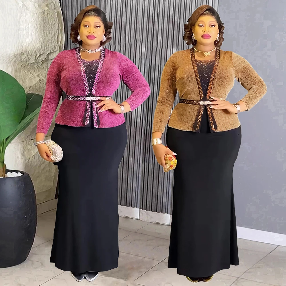 

Turkey African Women Dresses Elegant Long Sleeve Bodycon Maxi Robes Office Ladies Clothing Wedding Party Birthday Evening Gowns