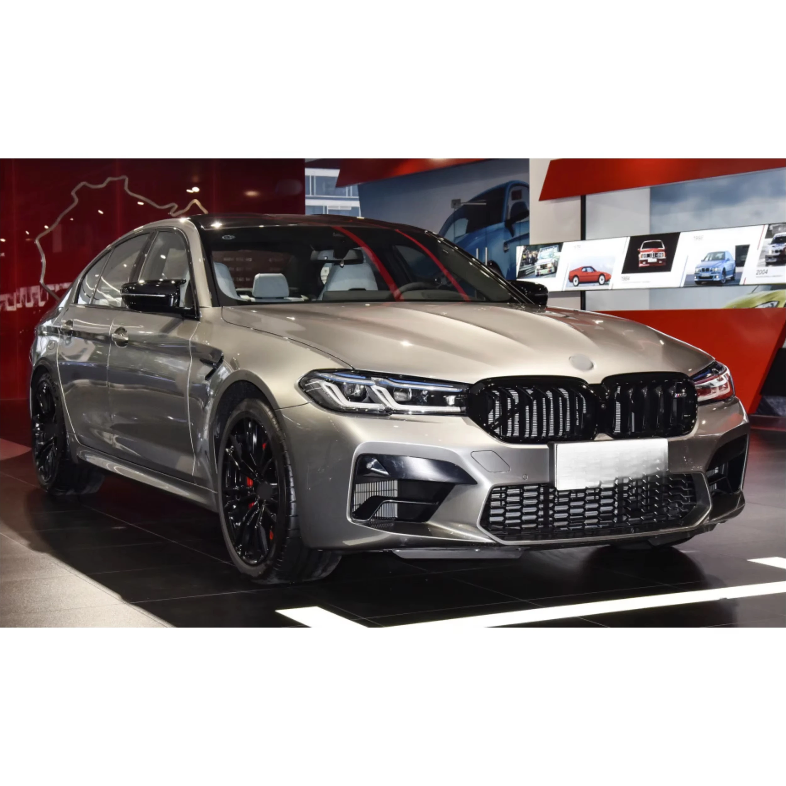 High Quality Car Body Kit for F10 11-17 to G30 M5 Front Rear Bumper Grille Hood Fenders Lamps Rear Diffuser Pipes Side Skirt 6