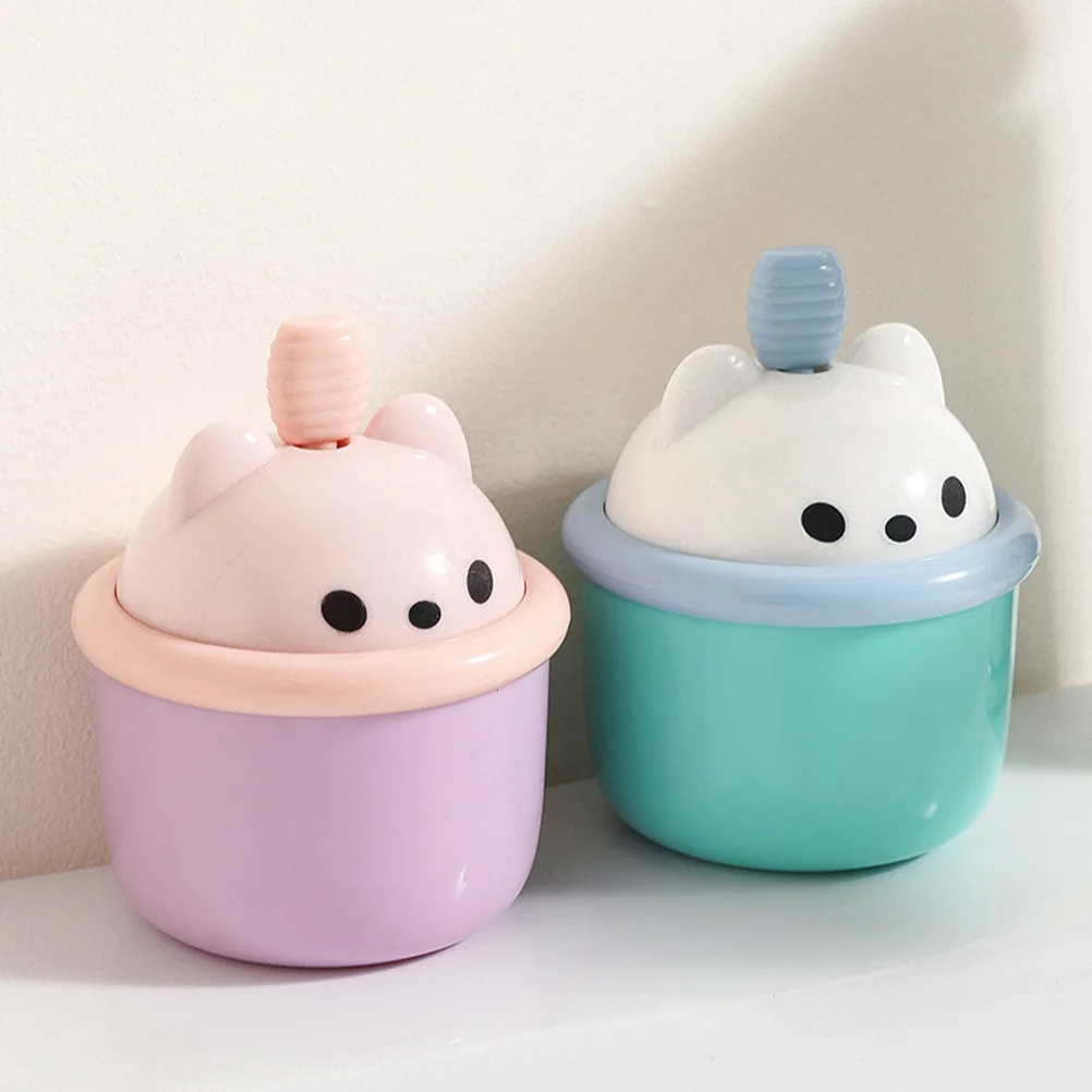 3 Stuks Gezichtsreiniger Schuimende Fles Leuke Cartoon Ontwerp Thuisgebruik Diepe Reiniging Verjonging Schuim Pomp Fles Gezicht Wassen Schuim maker