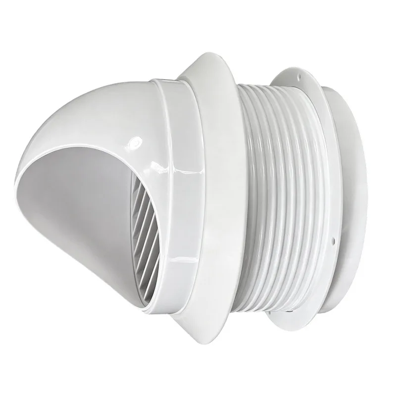 Windproof cap for glass window, smoke outlet mask for kitchen range hood, bathroom ventilation and exhaust port check valve