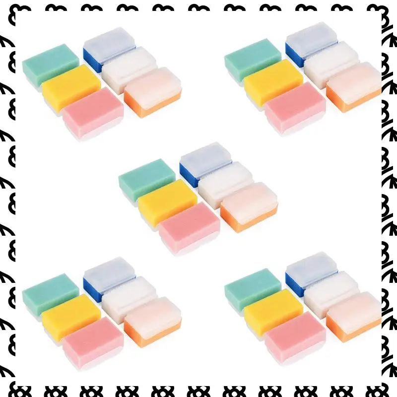 A07I Baby Bath Sponge (30 Pieces) Soft Foam Washer With Cradle Cap Brush Body,Hair And Scalp Clean Gentle Baby Sensory Brush