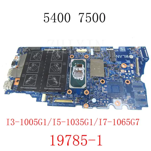 19785-1 Per Dell Inspiron 5400 7500 Scheda Madre Del Computer Portatile Con I3 I5 I7 10th Gen CPU CN-07K5DX 0XWV63 Prova di 100%