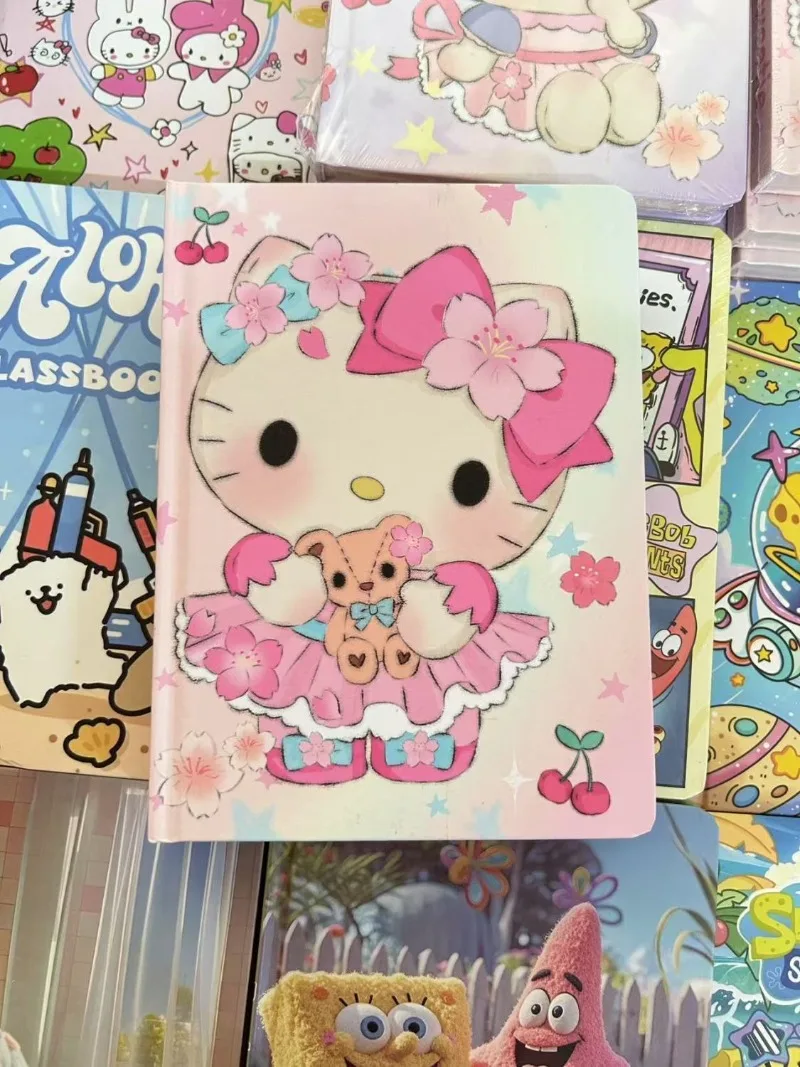 

A5 Kawaii Hello Kitty My Melody Pochacco Kuromi Sanrio Student Cute Cartoon Notebook Children Account Book Gift for Kids