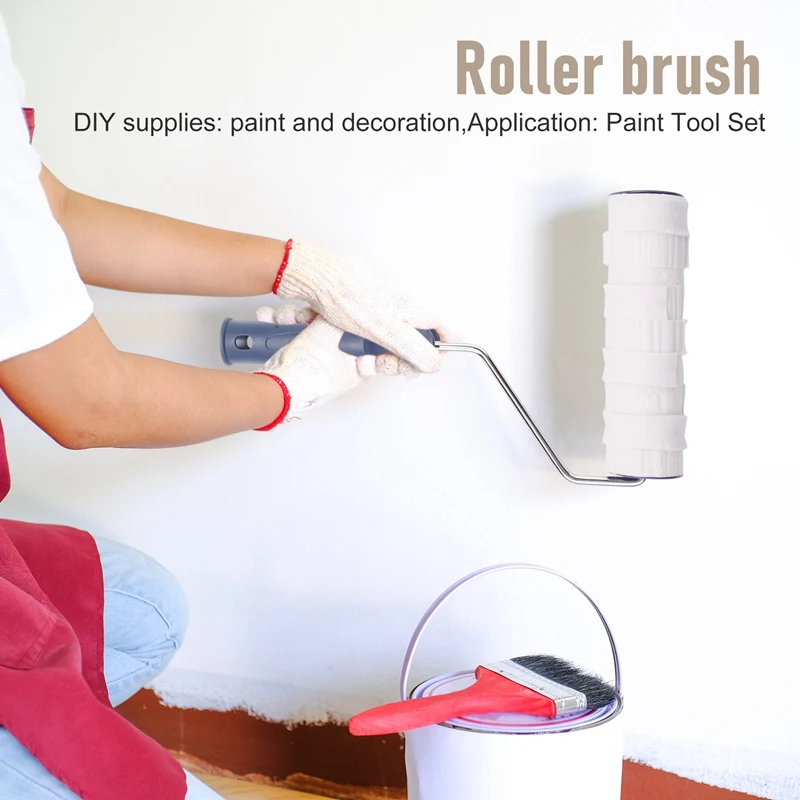 Decorative Paint Roller Pattern Painting Tool Wall Diy Art Paint Texture Rolling Flower Roll